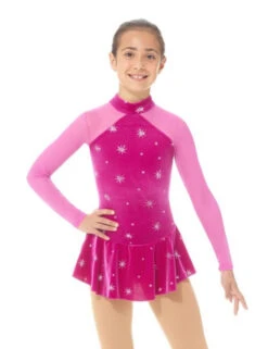 Mondor Mock Neck Glitter Dress-Style 2764