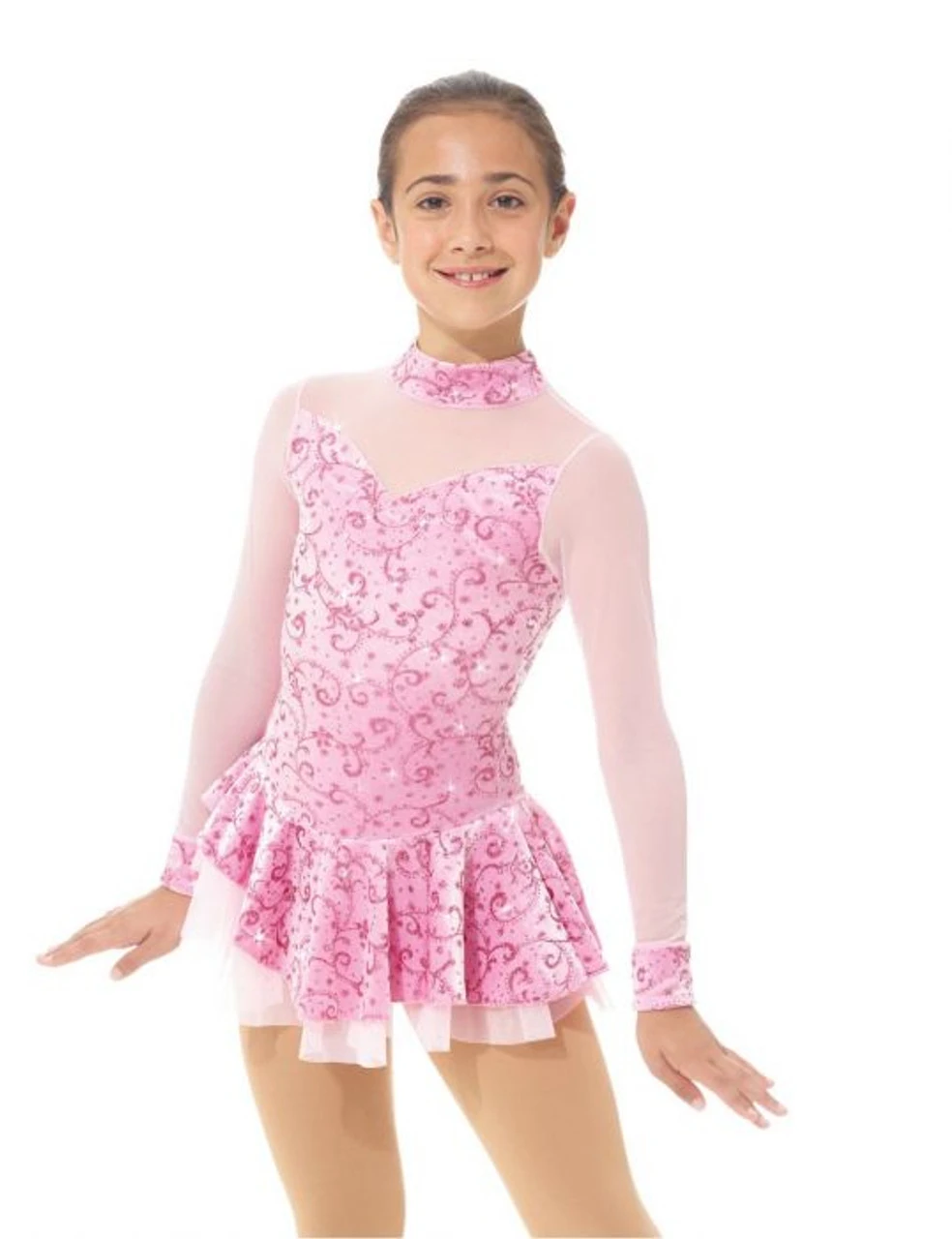 Mondor Mock Neck Glitter Dress-Style 2768 3 Mondor Mock Neck Glitter Dress-Style 2768