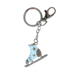 Jerry's 1285 Enamel & Crystal Skate Keyring & Bag Clip -IceTrek Shop 1285 Blue 98640.1681152134