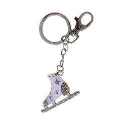 Jerry's 1285 Enamel & Crystal Skate Keyring & Bag Clip -IceTrek Shop 1285 Purple 34208.1681152133