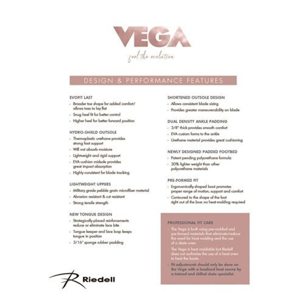 Riedell Vega Black (Boot Only) 3 Riedell Vega Black (Boot Only)