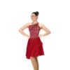 577 Jerrys Red Rhumba Dance Dress -IceTrek Shop 577 Front 13991.1651527758