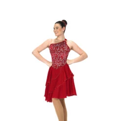 577 Jerrys Red Rhumba Dance Dress