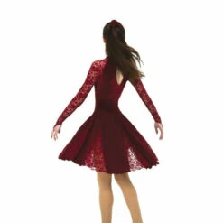 Jerry's 583 Lace Inset Dance Dress - Jet Black 10 Jerry's 583 Lace Inset Dance Dress - Jet Black -IceTrek Shop 583 Wine Back 600x600 32125.1651529300.1280.1280 76170.1651529452