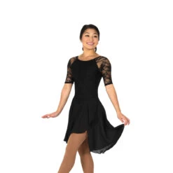 Jerry's 590 Classic Lace Dance Dress - Black DISCOUNTED ADULT LARGE -IceTrek Shop 590 Black Front 27162.1651531887