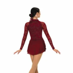 Jerrys 604 - Lace Estate Dress: Wine -IceTrek Shop 604 Wine Back 600x600 80869.1649976721.1280.1280 91189.1649977103