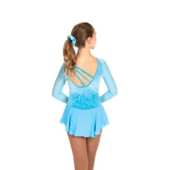 Jerry's 664 Scintillating Dress: Sky Blue- Jerry's Skating World -IceTrek Shop 664 Sky Blue Back 75794.1650141195